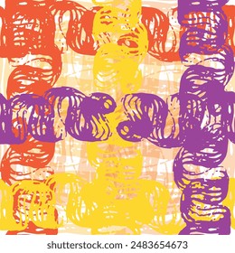 Intricate labyrinth ornament. Abstract geometric decorative background.  Vector cannabis colorful background.