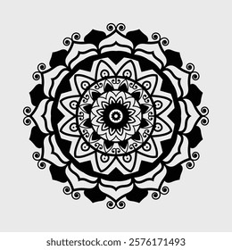 Intricate Mandala Art, Black And White Mandala, Decorative Pattern, Boho Décor