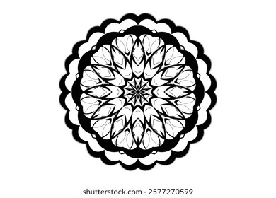 Intricate Mandala Art with Organic Details and Light Background Contrast	
