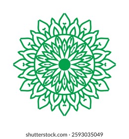 Intricate Mandala Coloring Design – Beautiful Symmetrical Pattern for Art and Meditation