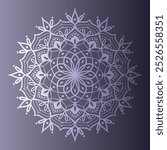 Intricate mandala design background with delicate, symmetrical patterns. Featuring elegant, detailed floral and geometric elements, ideal for meditation, relaxation, and spiritual themes.