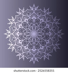 Fondo de diseño de mandala intrincado con patrones delicados y simétricos. Con Elementos florales y geométricos elegantes y detallados, ideales para la meditación, la relajación y temas espirituales.