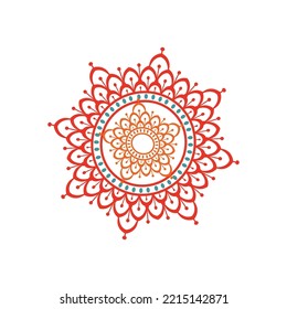 Intricate Mandala Design | Beautiful Floral Pattern with Vintage Decorative Elements | Traditional Art with Symmetrical and Geometric Details | Elegant Bohemian Style Ornament for Spiritual and Aesthe