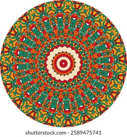 Intricate Mandala Design Featuring Vibrant colors