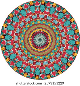 Intricate Mandala Design Featuring Vibrant colors