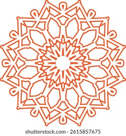 Intricate Mandala Design in Vector Format