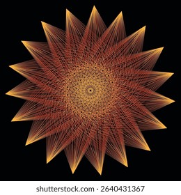 Intricate Mandala Floral Geometric Shape