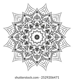 Intrincado Mandala Ornamento Plano de Fundo Design