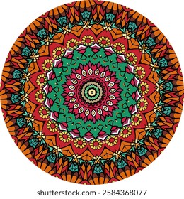 Intricate Mandala Pattern with Floral pattern