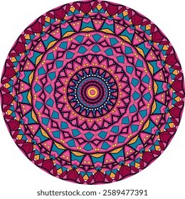 Intricate Mandala Pattern with Geometric pattern