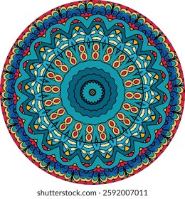 Intricate Mandala Pattern with Geometric pattern