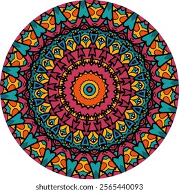 Intricate Mandala Perfect for Coloring Activities and Meditation Spaces