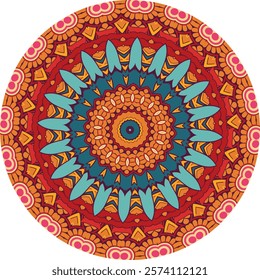 Intricate Mandala Perfect for Coloring Activities 