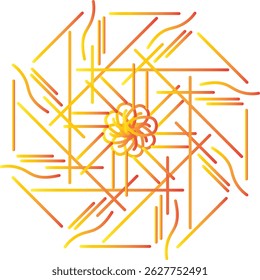 Intricate mandala vector used in crafts, tattoo, or design.