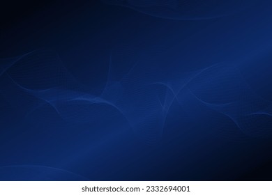 Intricate and mesmerizing lines elegantly flow within a gradient of deep blue, creating a visually captivating and dynamic abstract composition that evokes a sense of depth and tranquility
