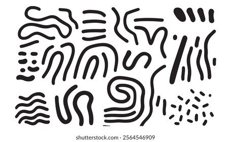 Intricate Modern Line Art Vector Pattern