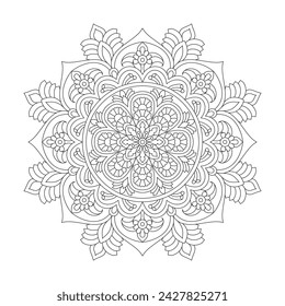 Intricate Mystical Mandala Coloring Book Page for kdp Book Interior. Peaceful Petals, Ability to Relax, Brain Experiences, Harmonious Haven, Peaceful Portraits, Blossoming Beauty mandala design.