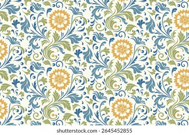 intrincado padrão de flores inspirado na natureza com arte de linha contínua e texturas de folhas macias ideais para mulheres modernas vestem e empacotam

