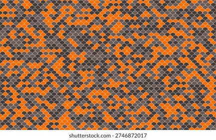 Intricate orange and gray snakeskin pattern.  Perfect for fashion, textile, and digital designs.  This seamless texture evokes power, mystery, and exotic allure.