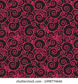 Intricate organic spiral pattern background. Perfect as web background, textile and home decor  projects. Surface pattern design.