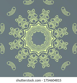 Intricate ornament. Decorative element for interior, greeting card, invitation. Vector background.
