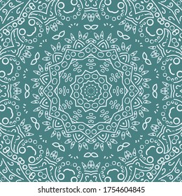 Intricate ornament. Decorative element for interior, greeting card, invitation. Vector background.
