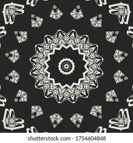 Intricate ornament. Decorative element for interior, greeting card, invitation. Vector background.

