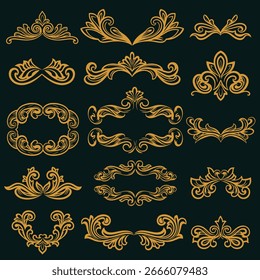 Intricate Ornamental Frames Vector Collection Artwork