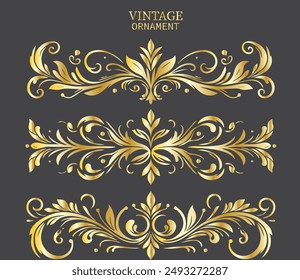 Intricate Ornamental Vector Design Decorative Elements for Crafts, Invitations, and Graphic Projects