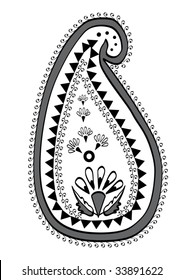 Intricate paisley design