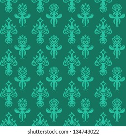 The intricate pattern in antique style for your design (CMYK)