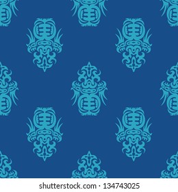 The intricate pattern in antique style for your design (CMYK)