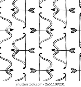 Padrão intrincado de arcos e setas criando um design de fundo decorativo para vários fins artísticos