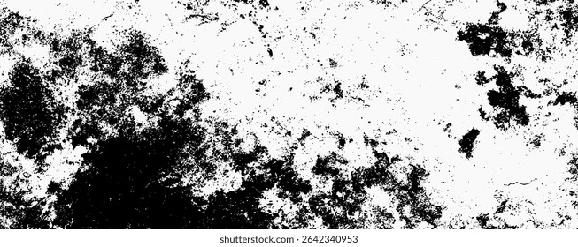 Intricate patterns emerge in this black and white abstract texture, highlighting contrasts between dark and light elements reminiscent of geological formations and organic decay.