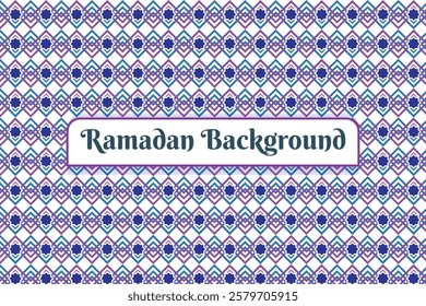 An intricate Ramadan ornament pattern background featuring elegant Islamic motifs, arabesque designs, crescent moons, and lanterns. Perfect for festive greetings, invitations, social media, branding,.