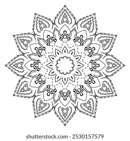 Intricate Realistic Mandala Pattern Design Background