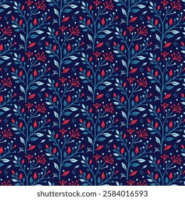 intricate seamless floral digital print pattern for bedding home textile and wallpaper design