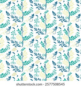 intricate seamless floral pattern with botanical motifs wildflowers and tropical elements for fashion prints textiles wallpaper wrapping and fabric design with abstract textures 