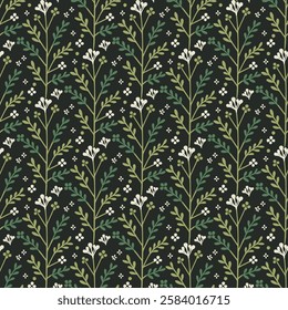 intricate seamless floral print for wallpaper textile printing and print on demand designs