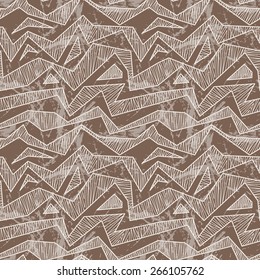 Intricate seamless geometric pattern in two colors