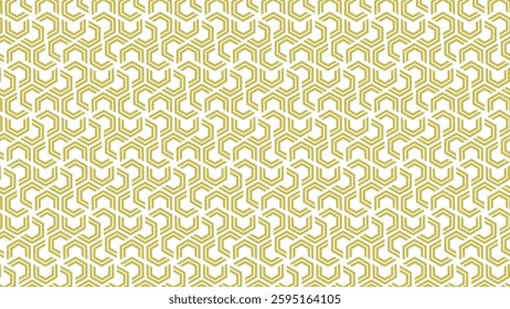 Intricate seamless pattern with swirling abstract shapes in golden tones. Perfect for textile design, wallpapers, packaging, branding, and decorative digital backgrounds