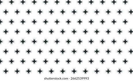 Intricate Seamless Vector Pattern with Black and White Linear Arabic Floral Ornaments, Sacred Islamic Arabesque Details, and Traditional Eastern Decorative Geometry for Backgrounds, Wallpapers Design