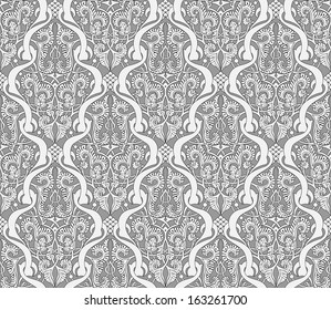 Intricate seamlessly tilable repeating Middle Eastern Arabic background pattern