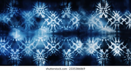 An intricate Shibori-patterned textile showcasing the ancient Japanese tie-dye technique, with deep indigo,tribal motif shibori Tie Dye pattern texture , Peony ink style.