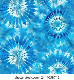 An intricate Shibori-patterned textile showcasing the ancient Japanese tie-dye technique, with deep indigo,tribal motif shibori Tie Dye pattern texture , Peony ink style.