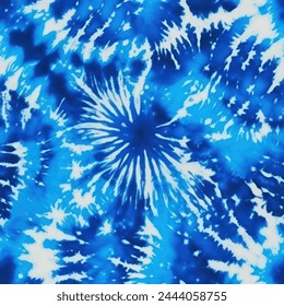An intricate Shibori-patterned textile showcasing the ancient Japanese tie-dye technique, with deep indigo,tribal motif shibori Tie Dye pattern texture , Peony ink style.