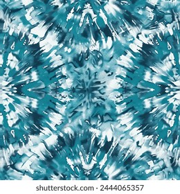 An intricate Shibori-patterned textile showcasing the ancient Japanese tie-dye technique, with deep indigo,tribal motif shibori Tie Dye pattern texture , Peony ink style.