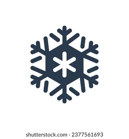 Intricate Snowflake Design Winter Vektorsymbol Illustration
