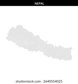 Intricate spiral pattern showcases Nepal's artistic style.