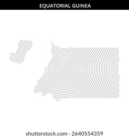 Intricate spiral patterns depict the essence of Equatorial Guinea.